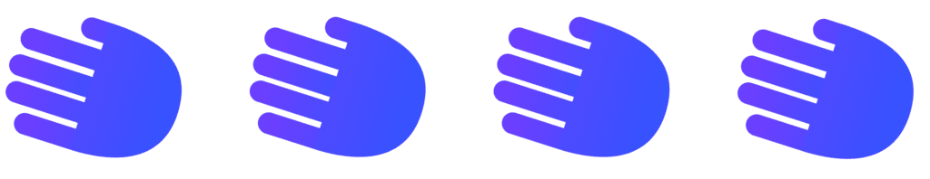 four waving guru hands
